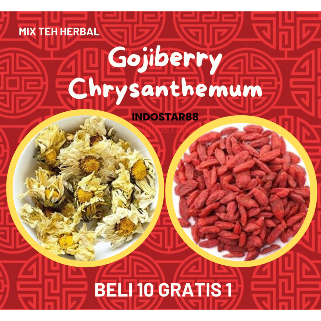 

Teh Herbal Mix Chrysanthemum Gojiberry Bunga Krisan Kici Import Berkualitas