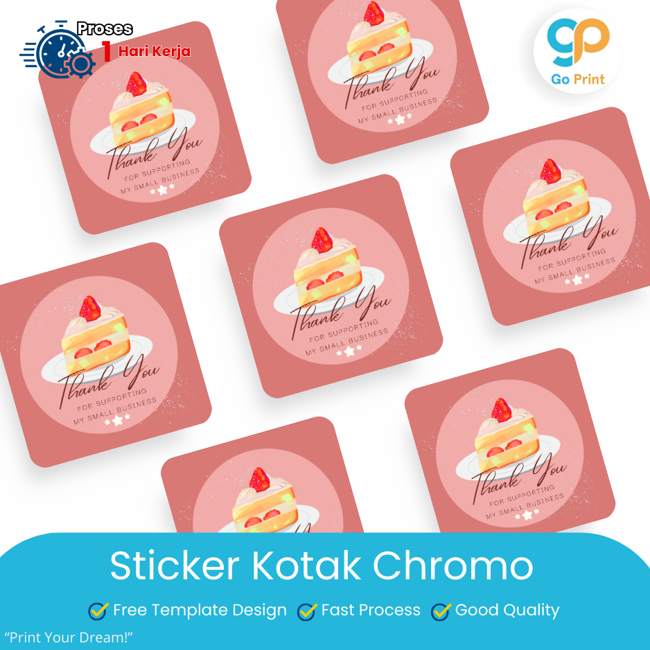 

Cetak Stiker Kotak Bahan Chromo Label Makanan | Sticker Kotak Kemasan Produk Botol (Print+Cutting)