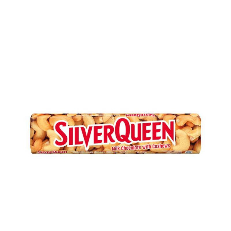 

Silverqueen cokelat susu batang almond dan cashew 55g