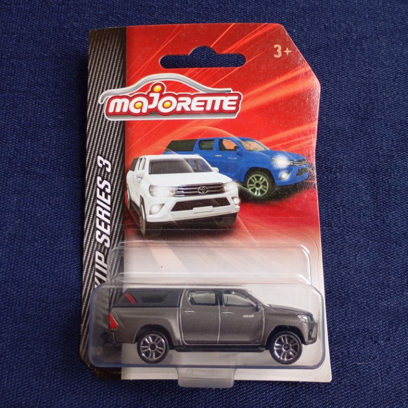 Diecast Majorette Mjrt Pickup Series 3 Toyota Hilux Abu Gelap