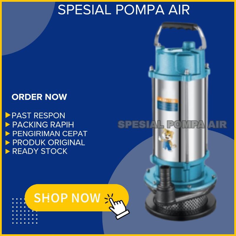 Pompa celup air kotor 370watt Setenlis Sumber Sibel pum 1inch pompa Kolam ikan /banjirr