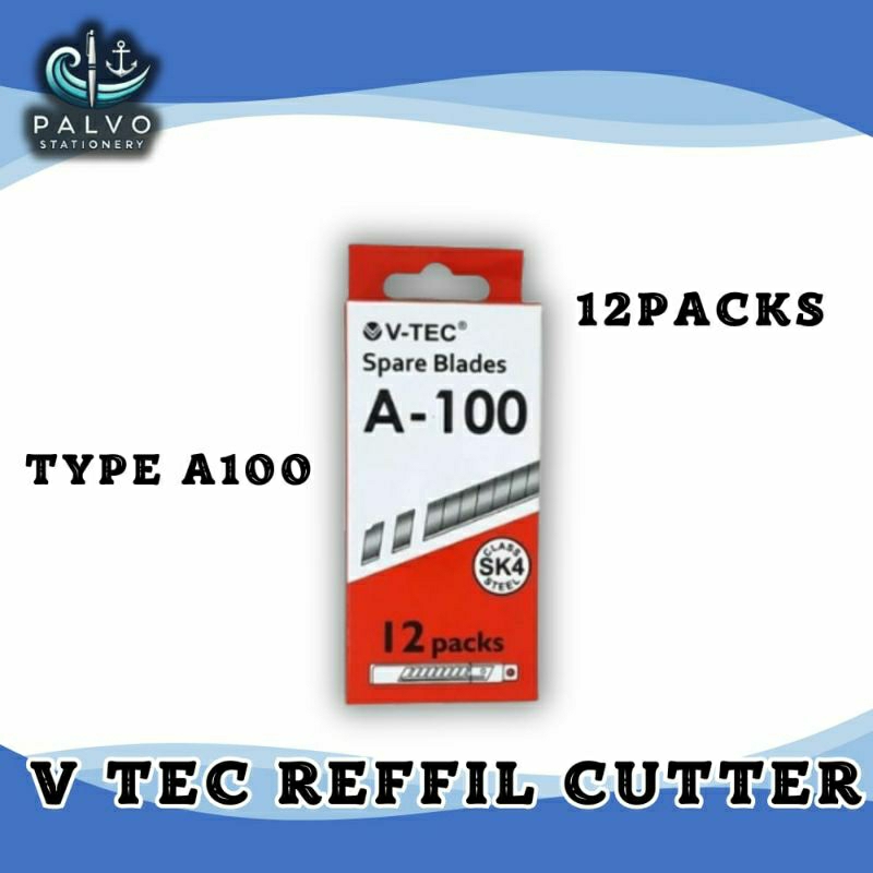 

REFFIL CUTTER V TEC A100 / ISI CUTTER MEREK V TEC