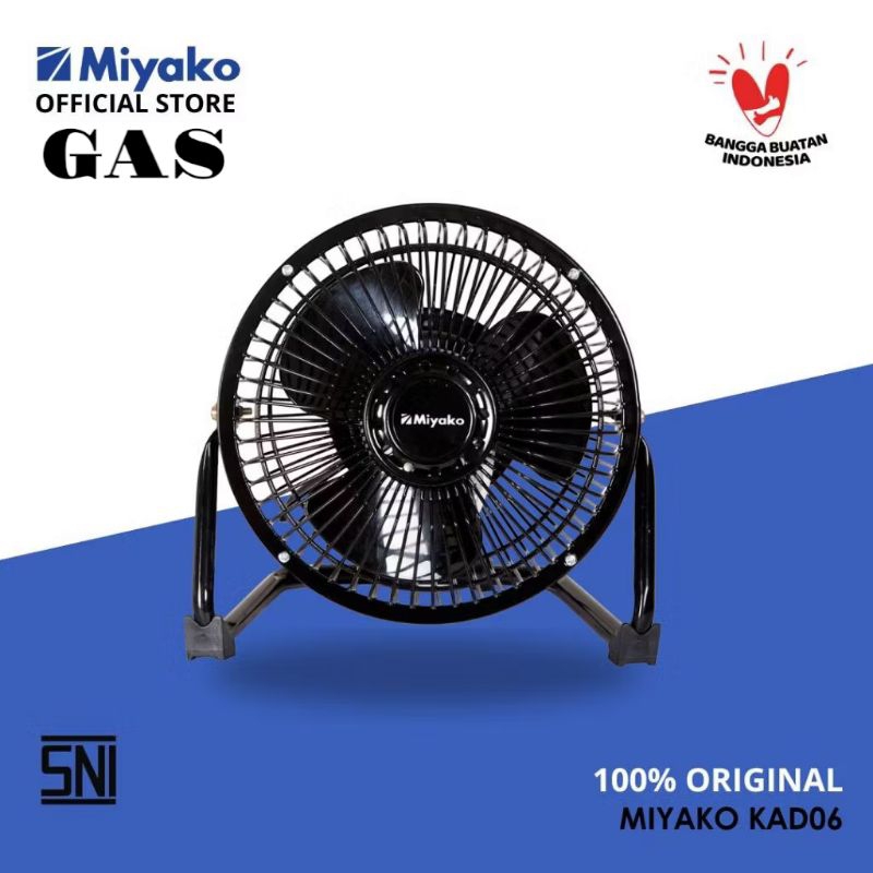 Kipas angin besi Miyako 6" inchi/Kipas Miyako KAD-06