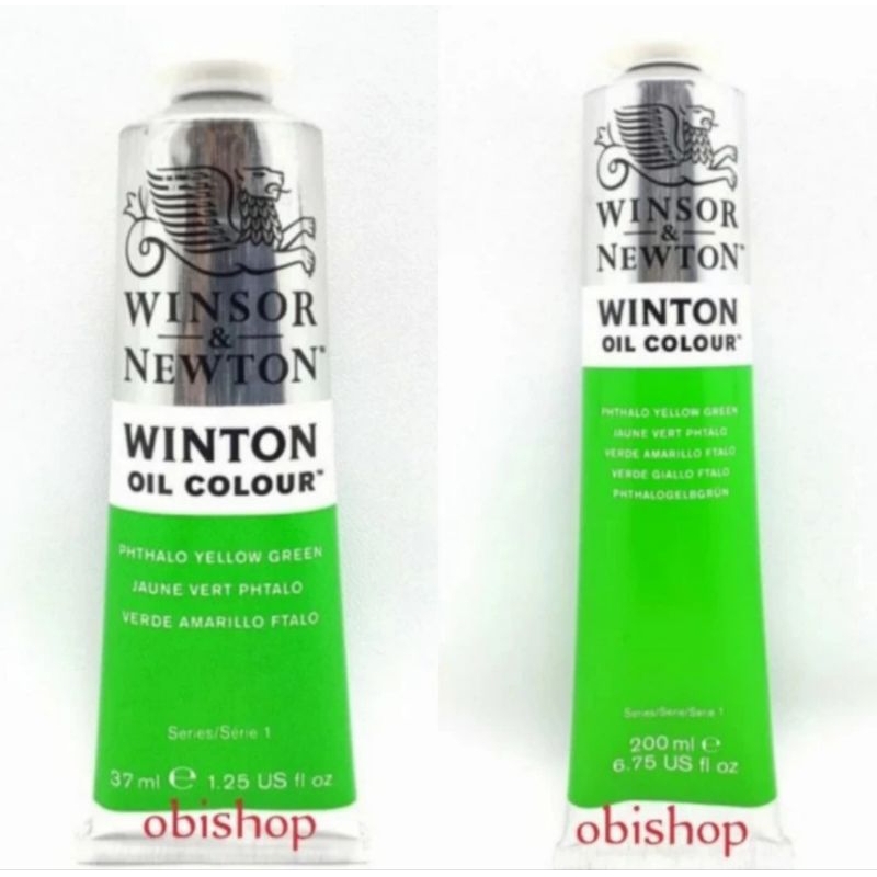 

Cat Minyak Winton Oil Colour 200ml / 37ml Phthalo Yellow Green Winsor & Newton
