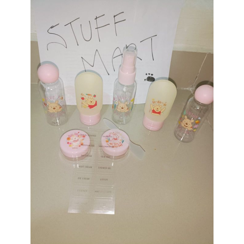 Travel pack set bottle Winnie the Pooh