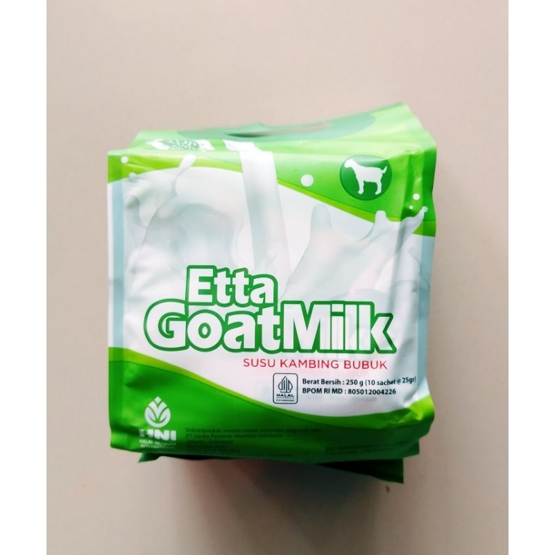 

EtaGoatMilk Susu Kambing Bubuk Beratl 250g (10 sachet & 25g)