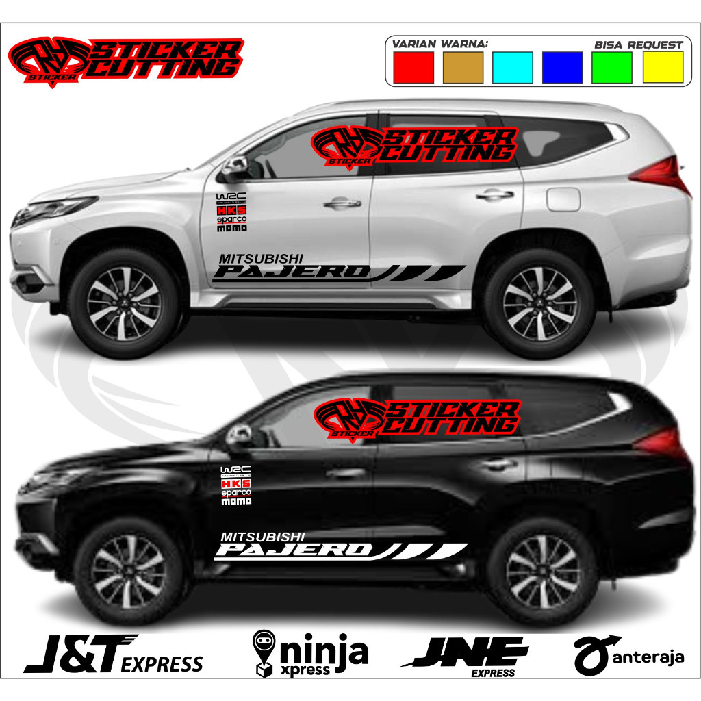 sticker pajero sport sticker mobil stiker mobil pajero STICKER MOBIL MITSUBISHI PAJERO SPORT STIKER 