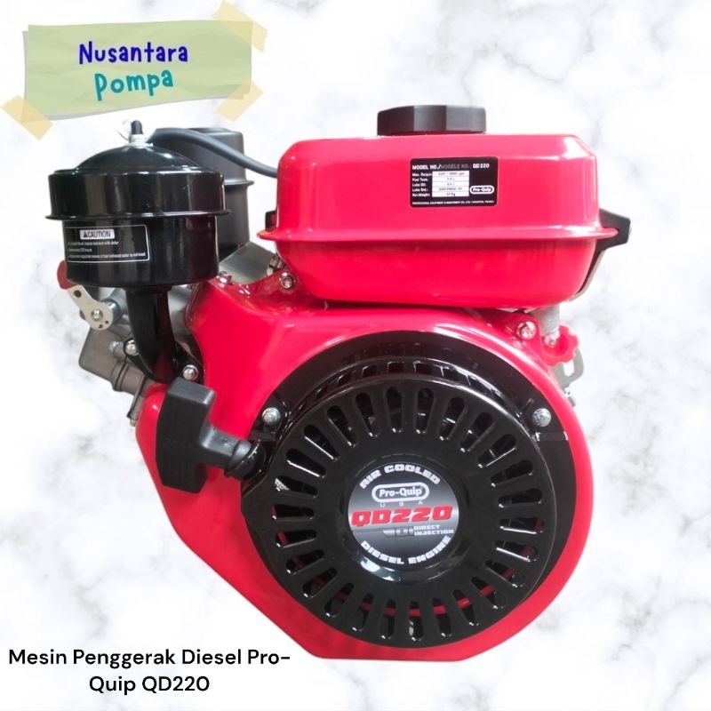 Mesin Penggerak Diesel Pro-Quip QD220 (9HP)