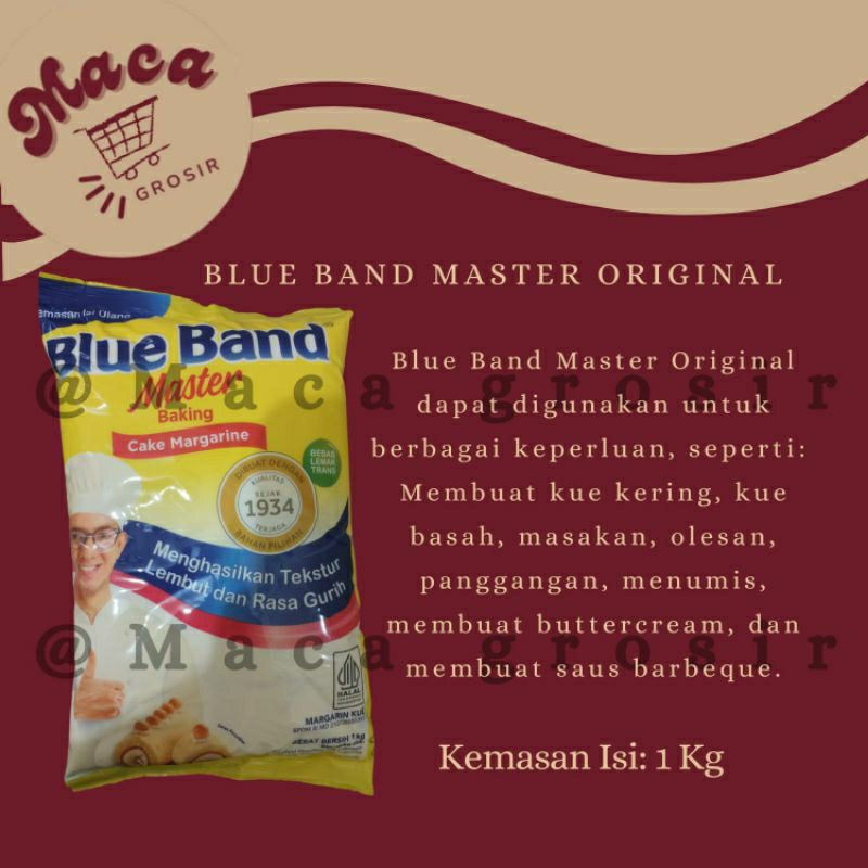 

Blue band master cake margarine 1kg