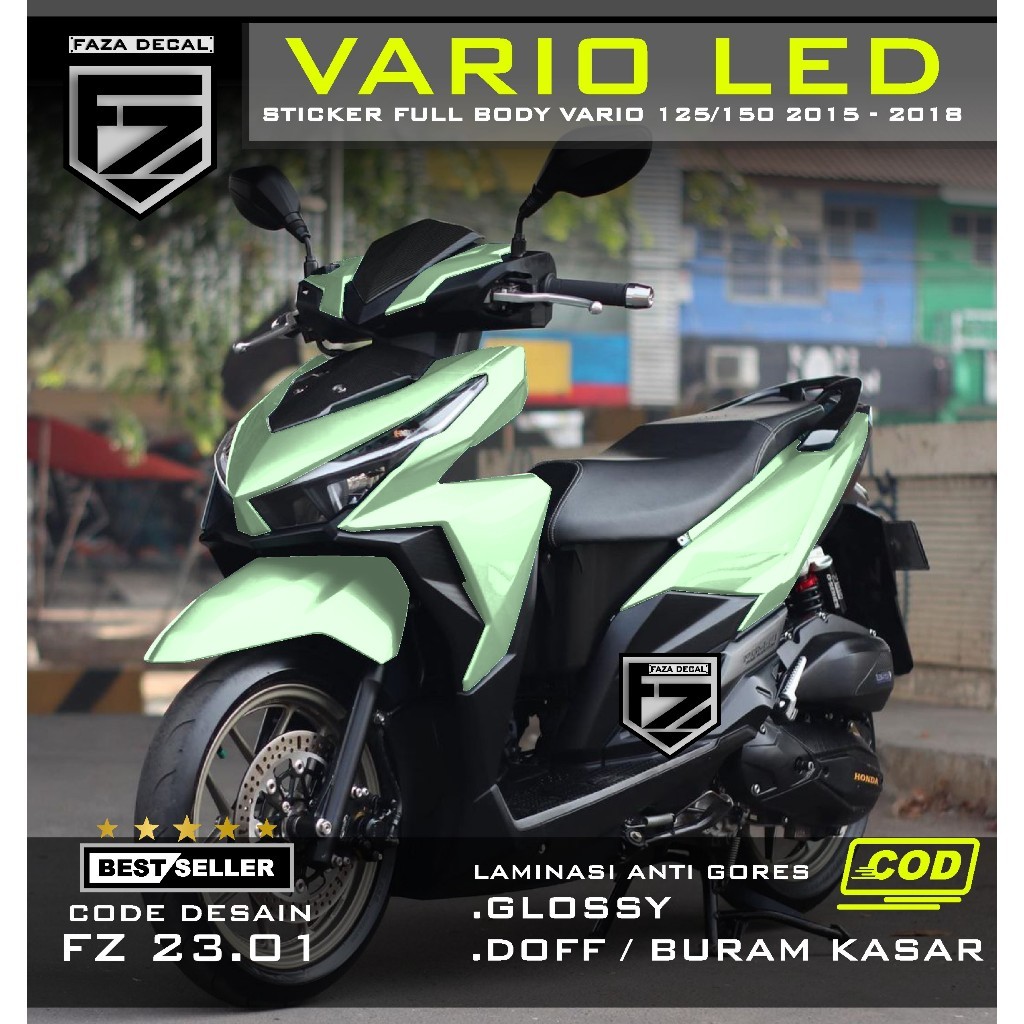 FAZA DECAL - ( COD ) TERBARU Decal Sticker Vario 125/150 LED Full Body POLOS - Stiker Variasi Vario 