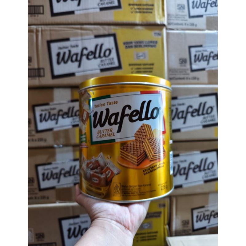 WAFELLO 1 Dus isi 6 Kaleng WAFER 1 DUS