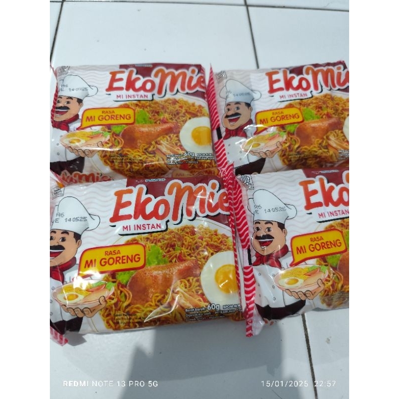 Ekomi Mi Instan Rasa Mie Goreng paket isi 10pcs