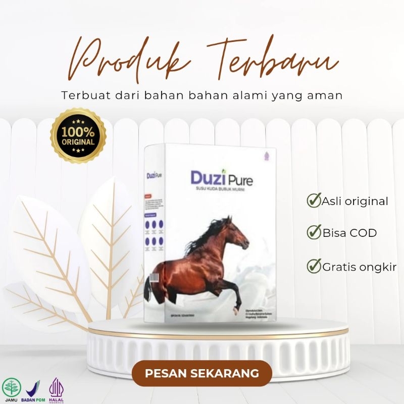 

Duzi Pure Susu Kuda Murni Untuk Asam Urat, Tulang Dan Nyeri Sendi 100% Original