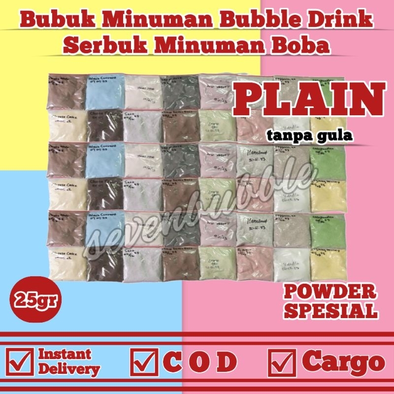 

Bubuk Minuman Rasa 25gr Serbuk Minuman Kekinian Aneka Varian Rasa Teh Kopi Coklat