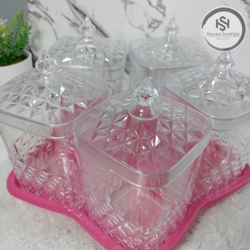 (CALISTA) Toples Belimbing Calista 5 daun akrilik| toples 5 daun| toples calista |toples calista Lim
