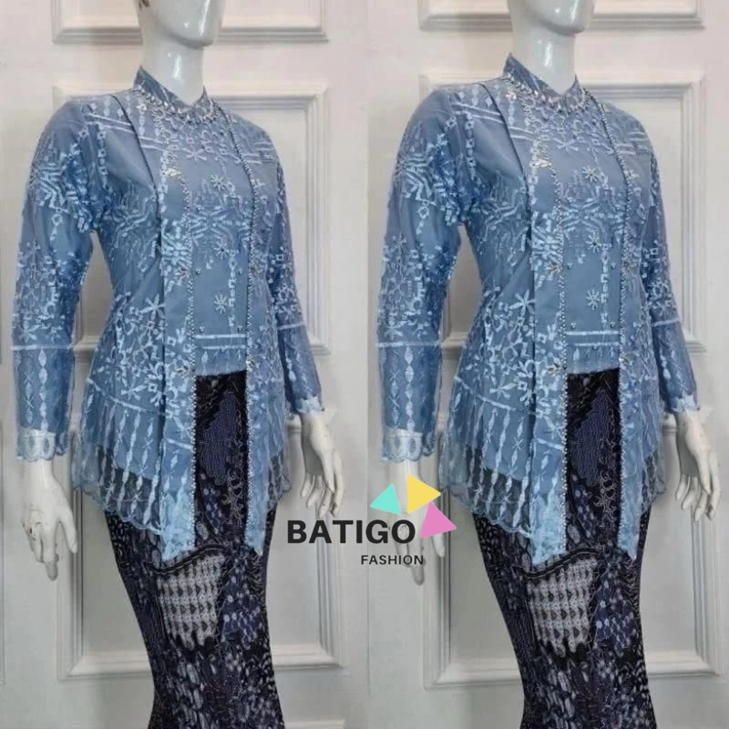 Set Kebaya Kutubaru Payet - Kebaya Wisuda Modern - Set Kebaya Wisuda - Kebaya Pesta - Kebaya Payet