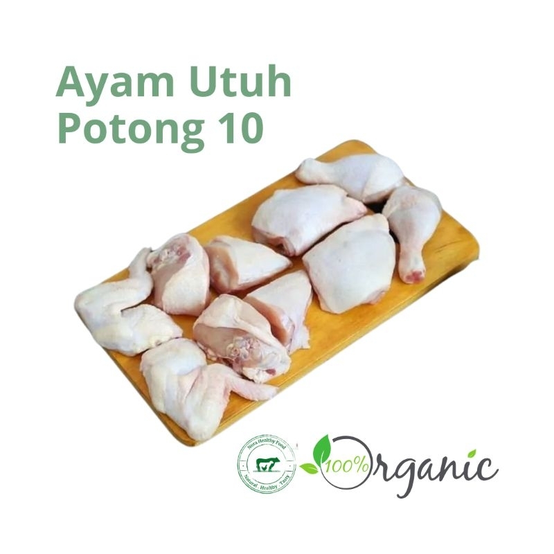 

Ayam Utuh Potong 10 - Ayam Organik Berkah Chicken - Nora Healthy Food