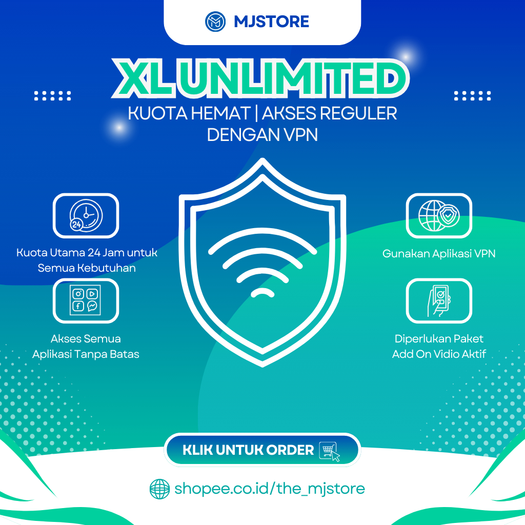 PAKET DATA XL UNLIMITED | KUOTA VPN 30 HARI