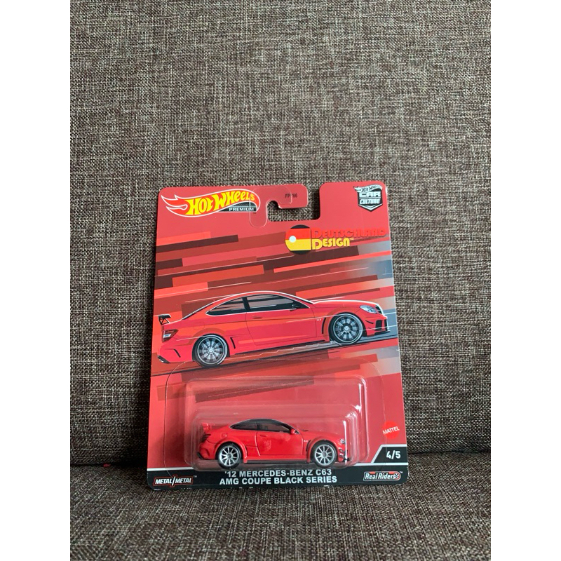 Hotwheels Premium - '12 Mercedes Benz C63 (AMG Black Couple Series)