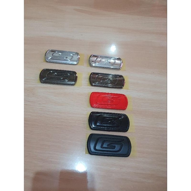 EMBLEM TYPE TULISAN G S TOYOTA AVANZA GRAND NEW 2016-2021