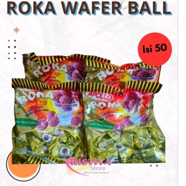 

Cokelat Apollo Roka Wafer Ball