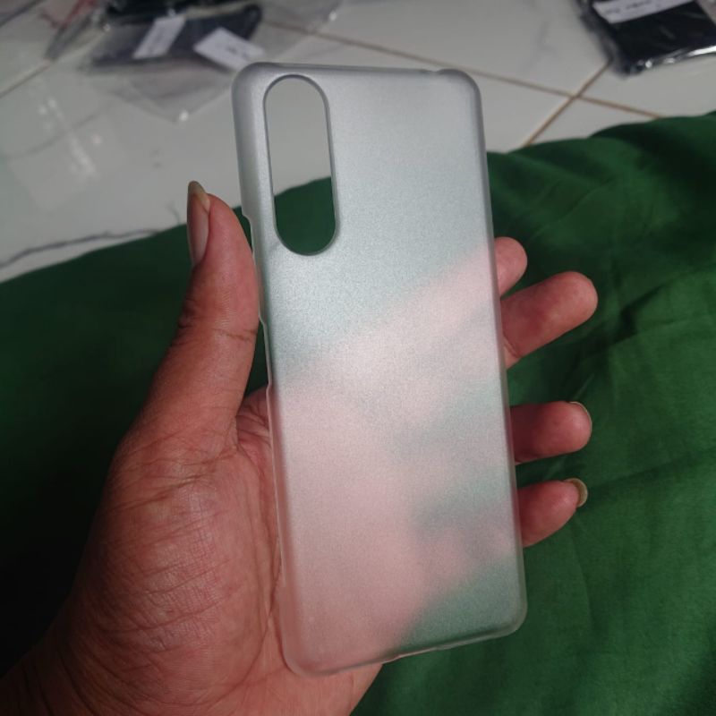 Hardcase putih awan Sony Xperia 5ii mark 2 Au docomo SoftBank Global awet tidak Menguning