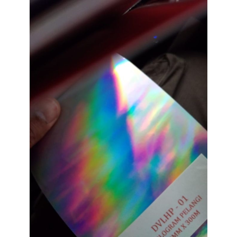 

stiker hologram pelangi