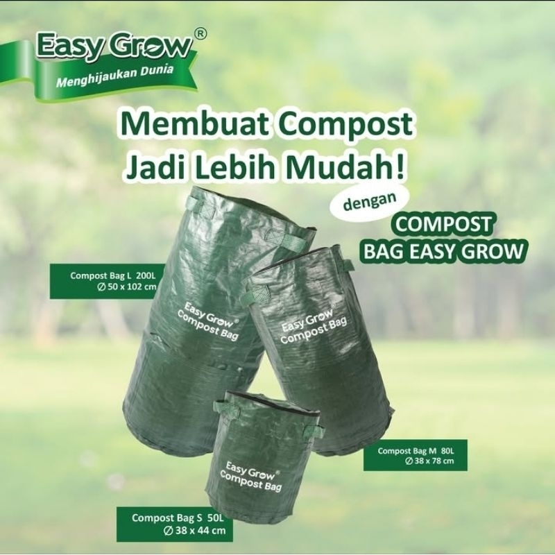MEDIUM COMPOST BAG EASY GROW 80 LITER///KOMPOS BAG EASY GROW MEDIUM 80 LITER///COMPOST BAG EASY GROW