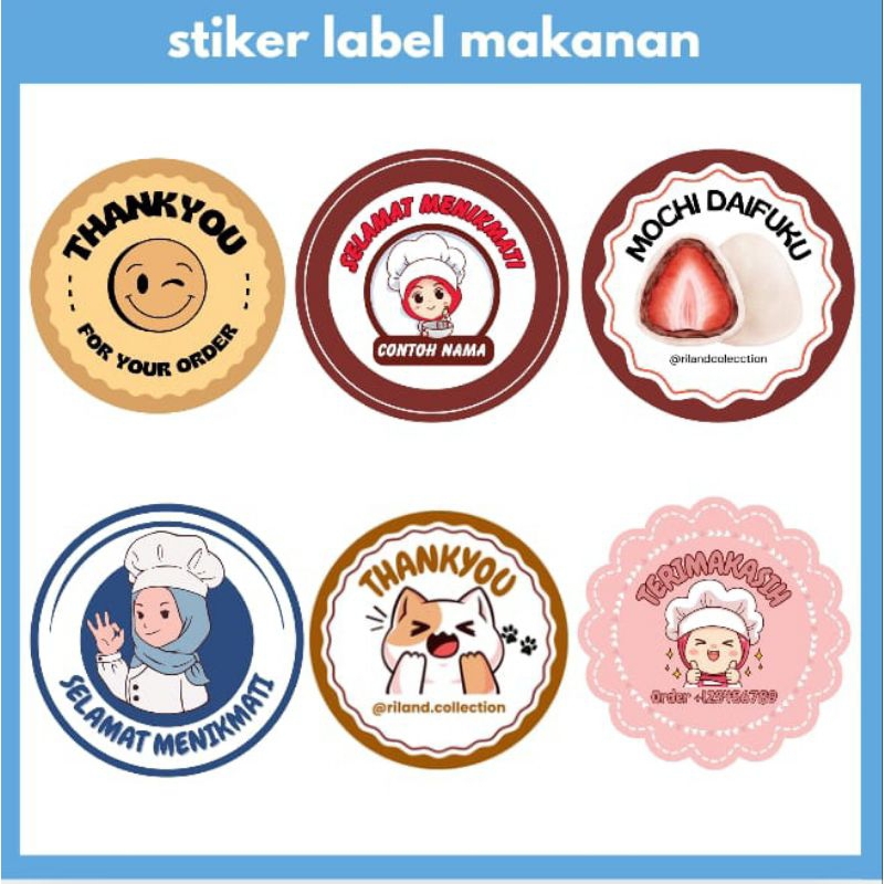 

Stiker Label Makanan riland Collection