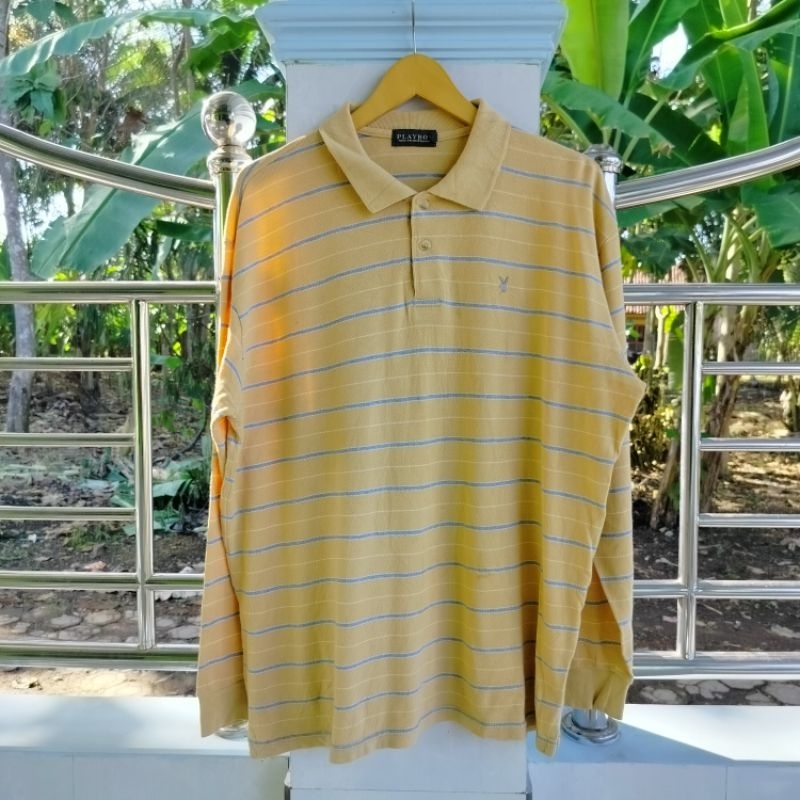 Long Sleeve / Polo Shirt / Vintage / Second / PLAY BOY