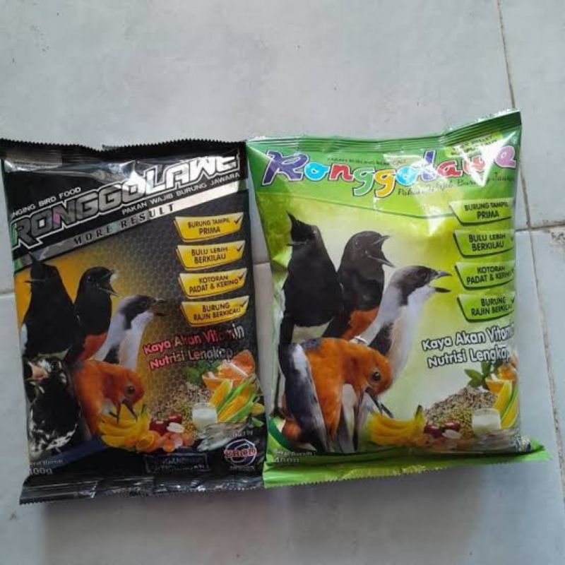 RONGGOLAWE 400gr EBOD JAYA PAKAN MAKANAN PUR BURUNG ANIS MURAI CUCAK LOVEBIRD KENARI DLL RONGGO LAWE