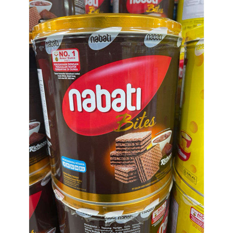 

Nabati Wafer Cokelat / Keju kaleng 240g