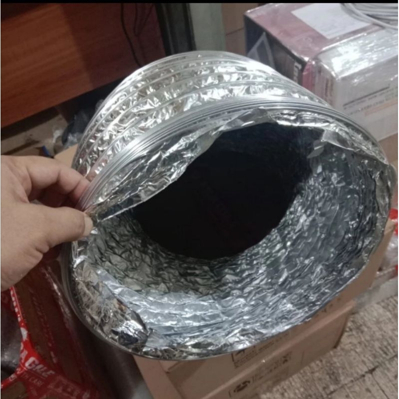 Flexible ducting 16 inch / flexible cerobong / pipa aluminium foil
