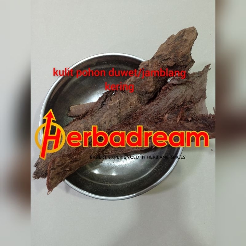 

250 GRAM KULIT POHON DUWET SYZYGIUM CUMINI JAMBLANG JAMBU KLING JAVA PLUM SIMPLISIA KERING DRIED