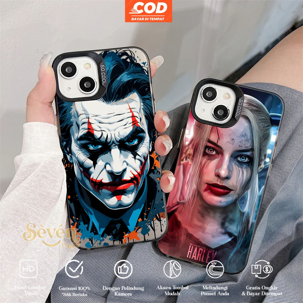 CASE OPPO A3X A1K A3 PRO F11 F7 RENO 4 12F 12 PRO SO COOL HOLOGRAM PREMIUM MATTE - Motif JOKER - Sof