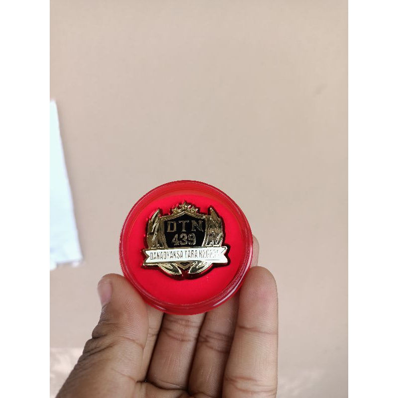 Jual pin pdh polri angkatan DTN 439 premium bahan logam kuningan lapis sepuh emas