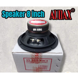 BEST QUALITY Speaker 8 inch Audax AX-8020 WDC84 Layer Coil Woofer