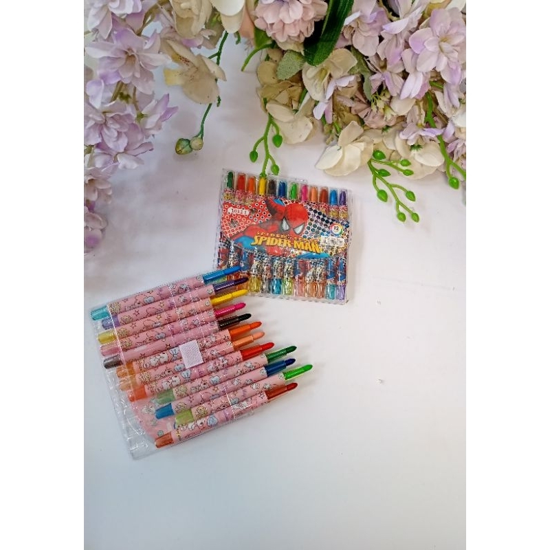 

crayon putar kecil kanvas 12warna