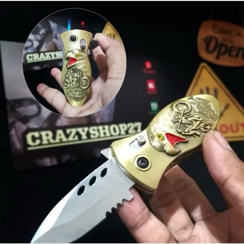 Pisau Lipat Mini Korek Api P3669 / Pisau Lipat / Pisau Lipat korek