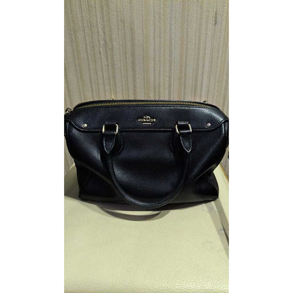 preloved ORIGINAL coach mini bennet shoulder bag black tas selempang kecil kulit warna hitam