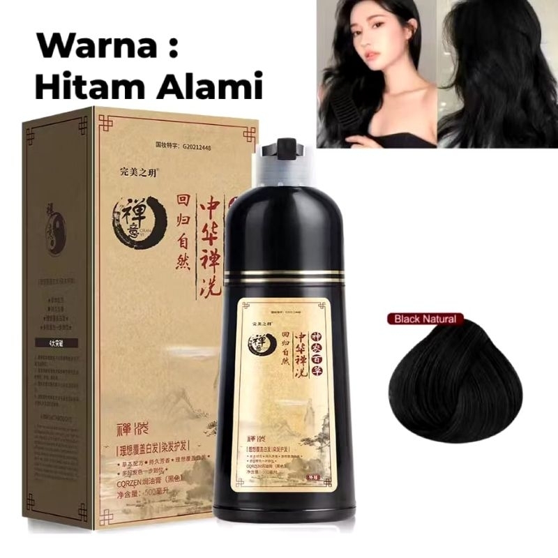 Shampo Penghitam Rambut Uban Shampoo Herbal Semir Uban 500ml Sampo Penghitam Rambut Shampoo penghita