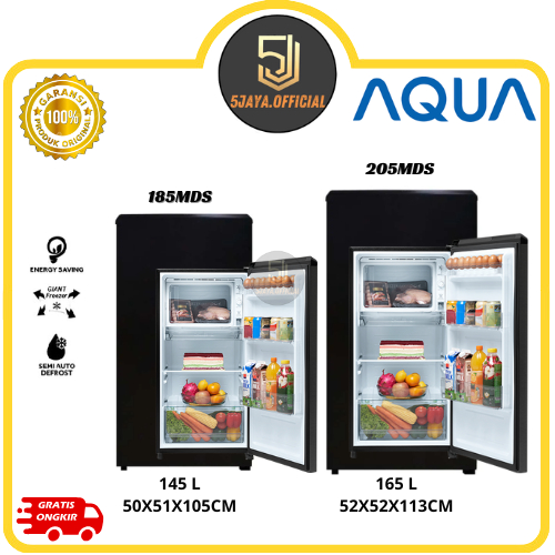 Kulkas Aqua 1 Pintu - 185MDS/205MDS Aqua