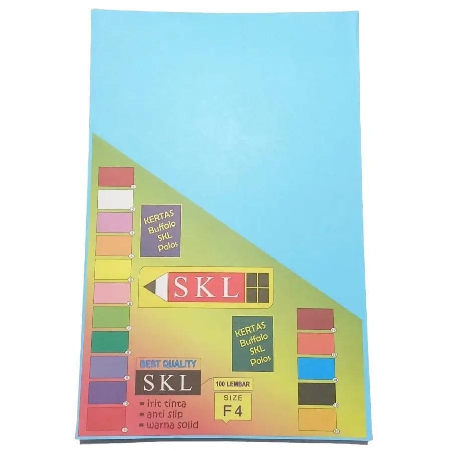 

Promo Kertas Bufalo SKL polos F4 / kertas sampul jilid 1pak 100lembar - BERKUALITAS