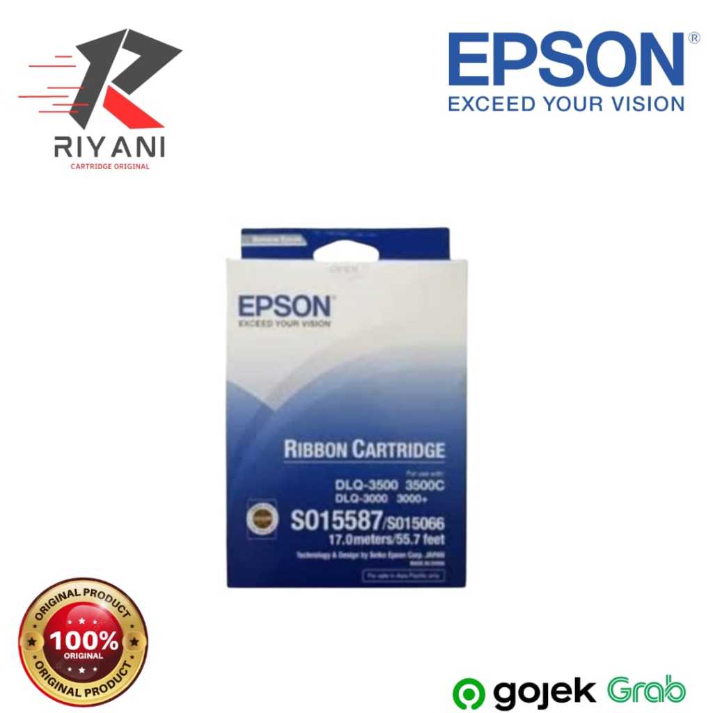Ribbon Cartridge Epson DLQ-3000 DLQ-3500 DLQ-3500+ Pita Ori S015587