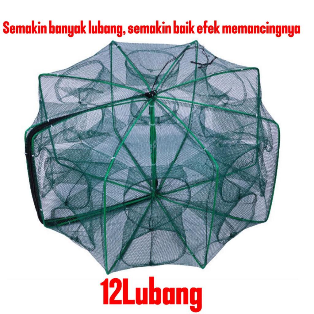 [Ready] Perangkap Ikan Jebakan Udang Lobster Lele Jaring Nilon Bubu Jaring 6, 8, 10, 12, 16 dan 20