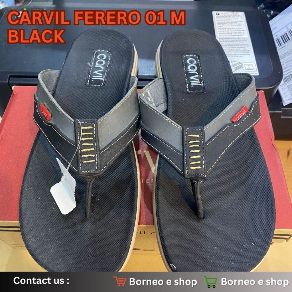 [BISA COD] sandal CARVIL 100% original/ sandal pria/sandal pria/sandal fashion CARVIL FERERO 01 M BL