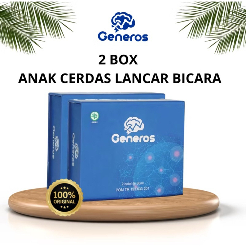 2 box Generos Kemasan 2 Botol - Multivitamin Tumbuh Kembang dan Kecerdasan Otak Anak