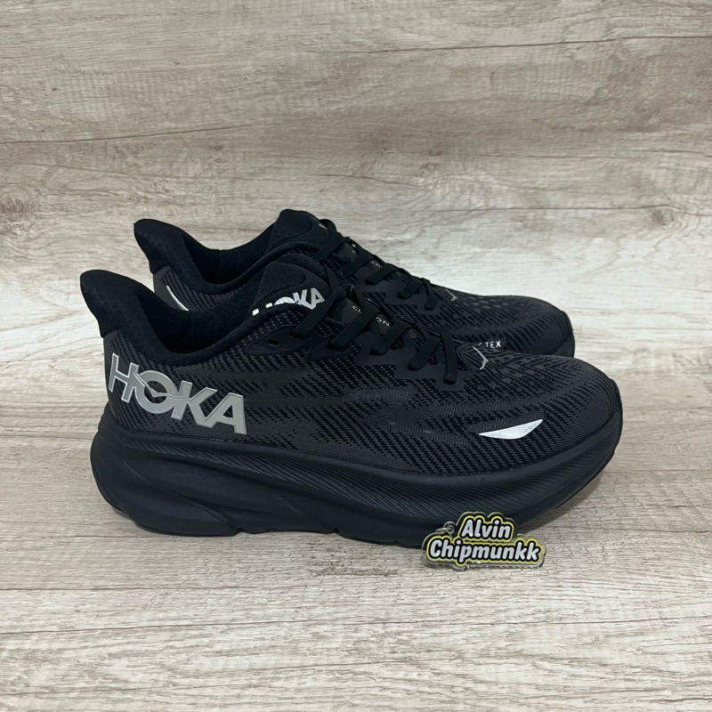 Sepatu Hoka Clifton 9 Gore-Tex Black