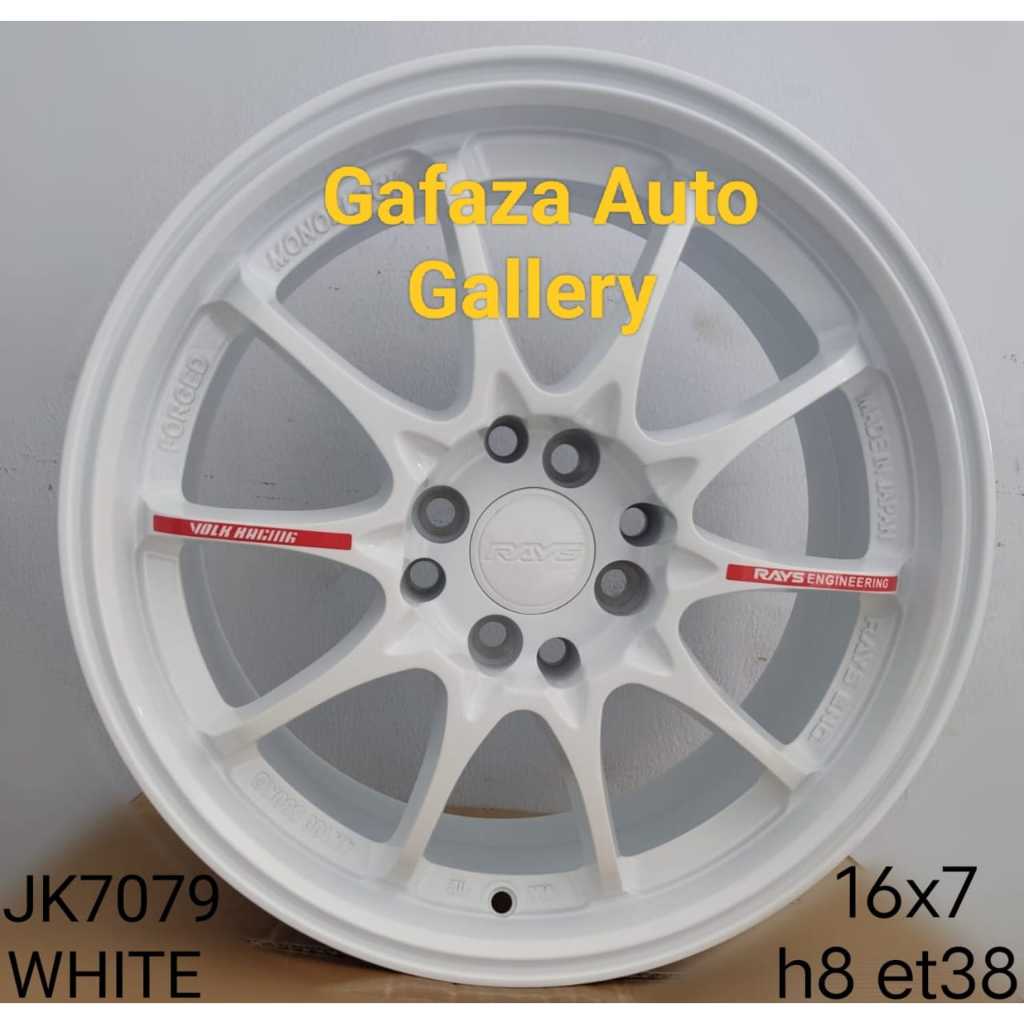 VELG RACING MOBIL RAYS CE28 R16 X7 H4X100/114,3 ET38 WHITE