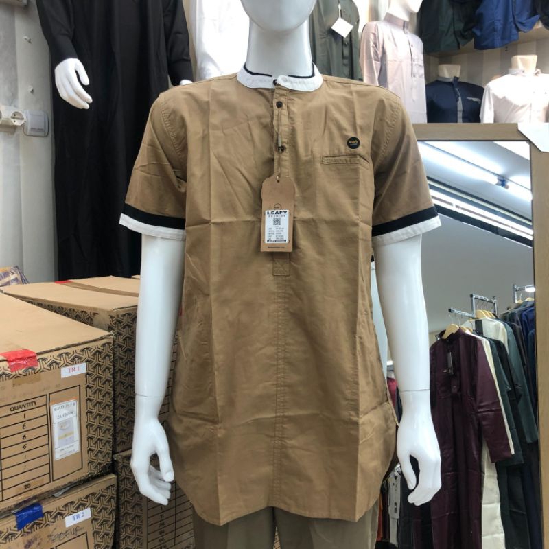 KURTA LEAFY KURTA PREMIUM KURTA LEAFY PENDEK KURTA LENGAN PENDEK